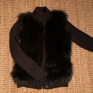 Michael Kors sweater with faux fur